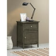 thumbnail image 1 of Glory Furniture Izzy 1 Drawer 1 Door Nightstand in Gray, 1 of 7