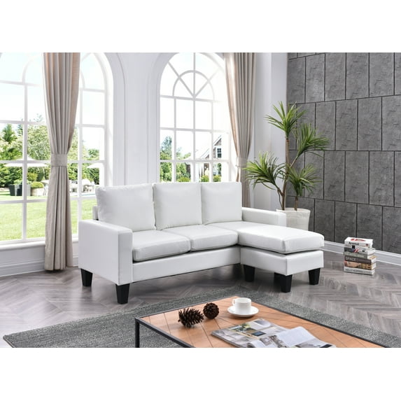 Glory Furniture Jenna G217-SCH Sofa Chaise , WHITE