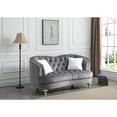 thumbnail image 1 of Glory Furniture Jewel Velvet Loveseat in Gray, 1 of 6