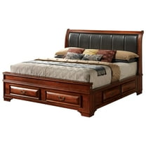 Glory Furniture LaVita Full Storage Bed in Oak Color