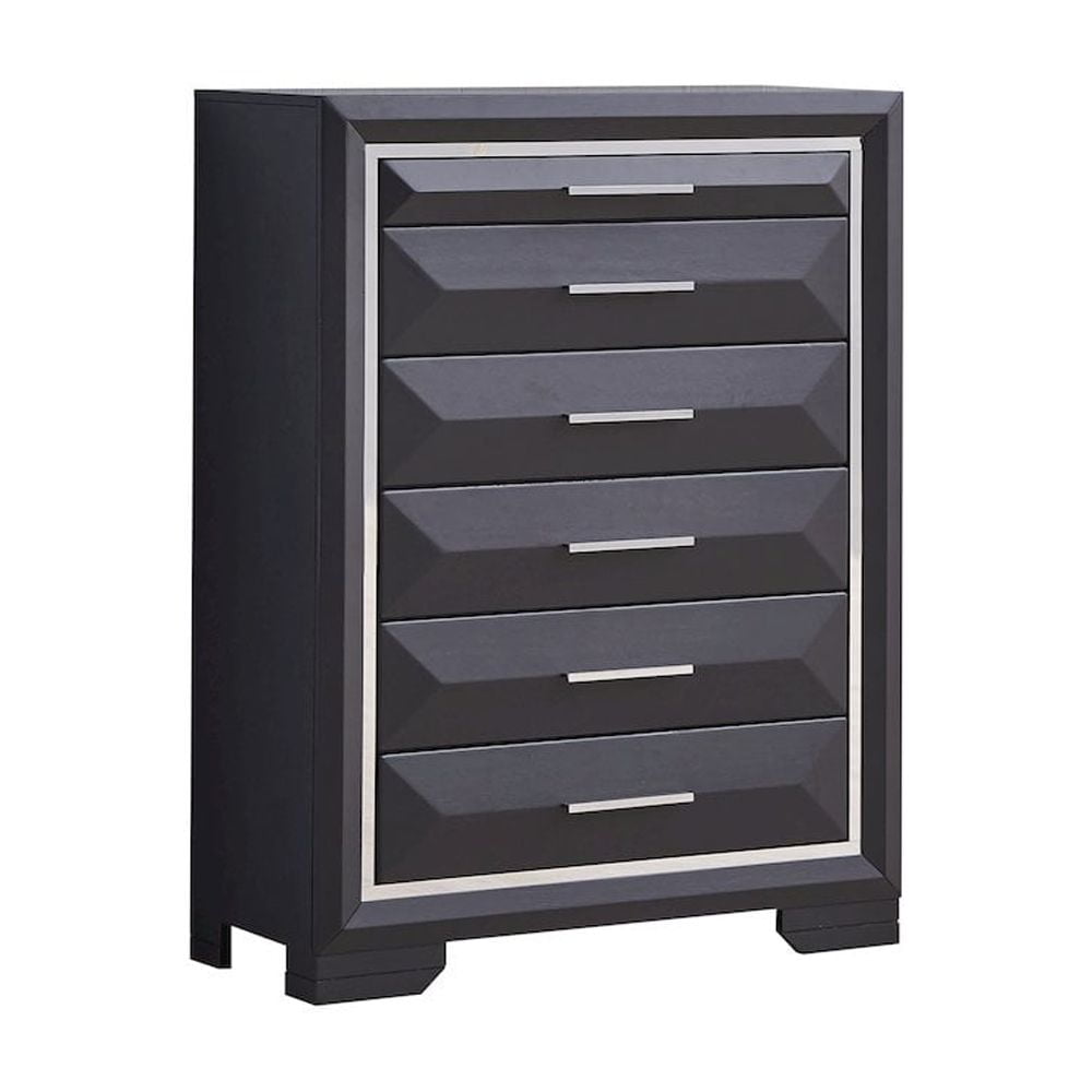 Glory Furniture Liverpool Chest in Black Color
