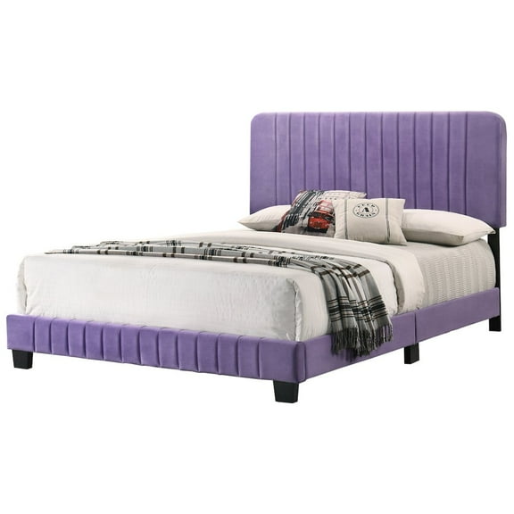 Glory Furniture Lodi Queen Bed in Purple Color