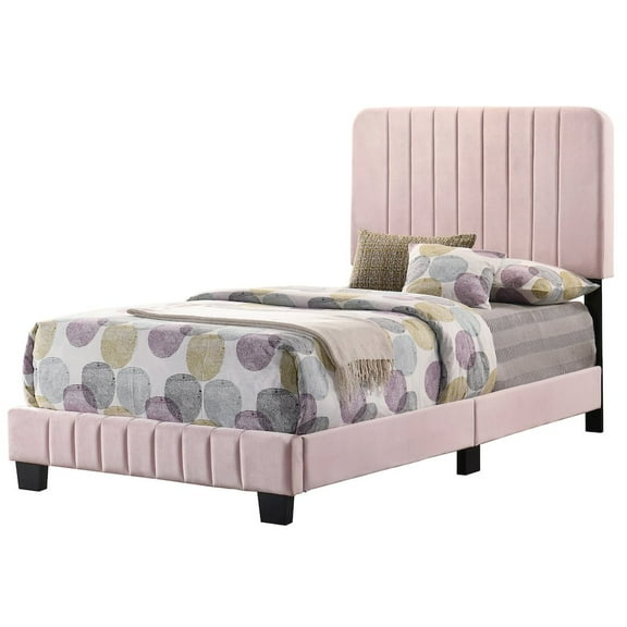 Glory Furniture Lodi Twin Bed in Pink Color