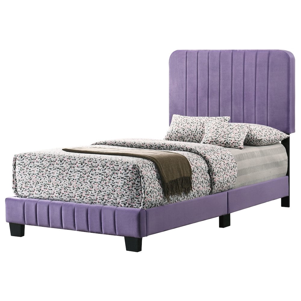 Glory Furniture Lodi Twin Bed in Purple Color