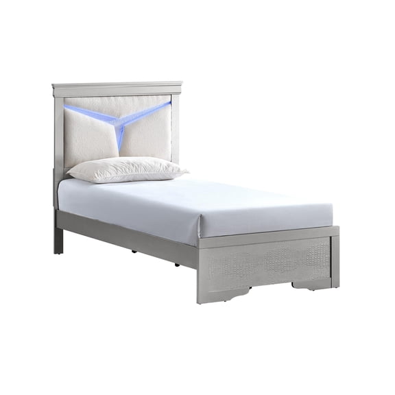 Glory Furniture Lorana G6500G-TB5 Twin Bed Silver Champagne