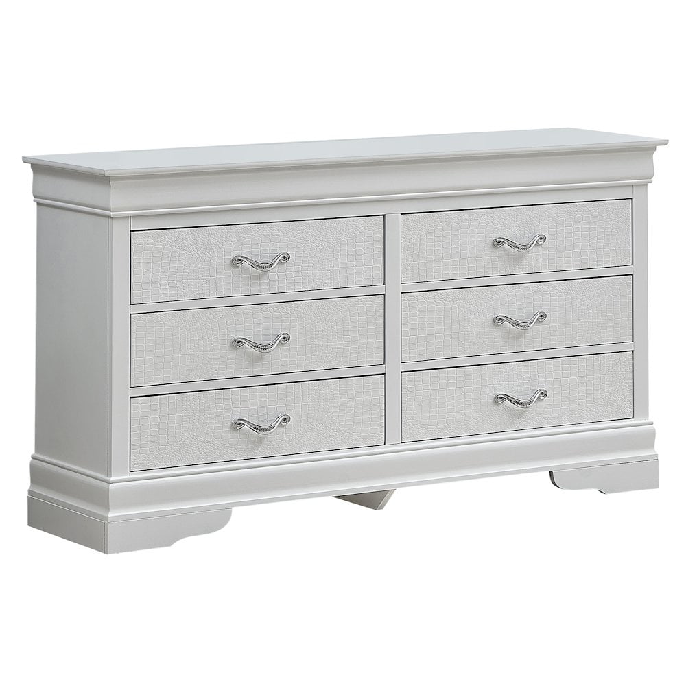 Glory Furniture Lorana G6590-D Dresser , Silver Champagne