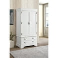 thumbnail image 1 of Glory Furniture Louis Phillipe 2 Drawer Armoire in White, 1 of 8