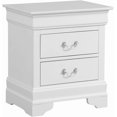 thumbnail image 1 of Glory Furniture Louis Phillipe 2 Drawer Nightstand in White, 1 of 16