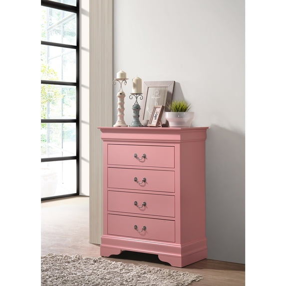 Glory Furniture Louis Phillipe G3104-BC Pink Chest of Drawers
