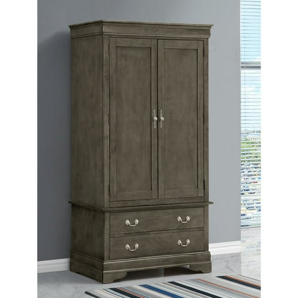 Glory Furniture Louis Phillipe G3105-A Armoire , Gray