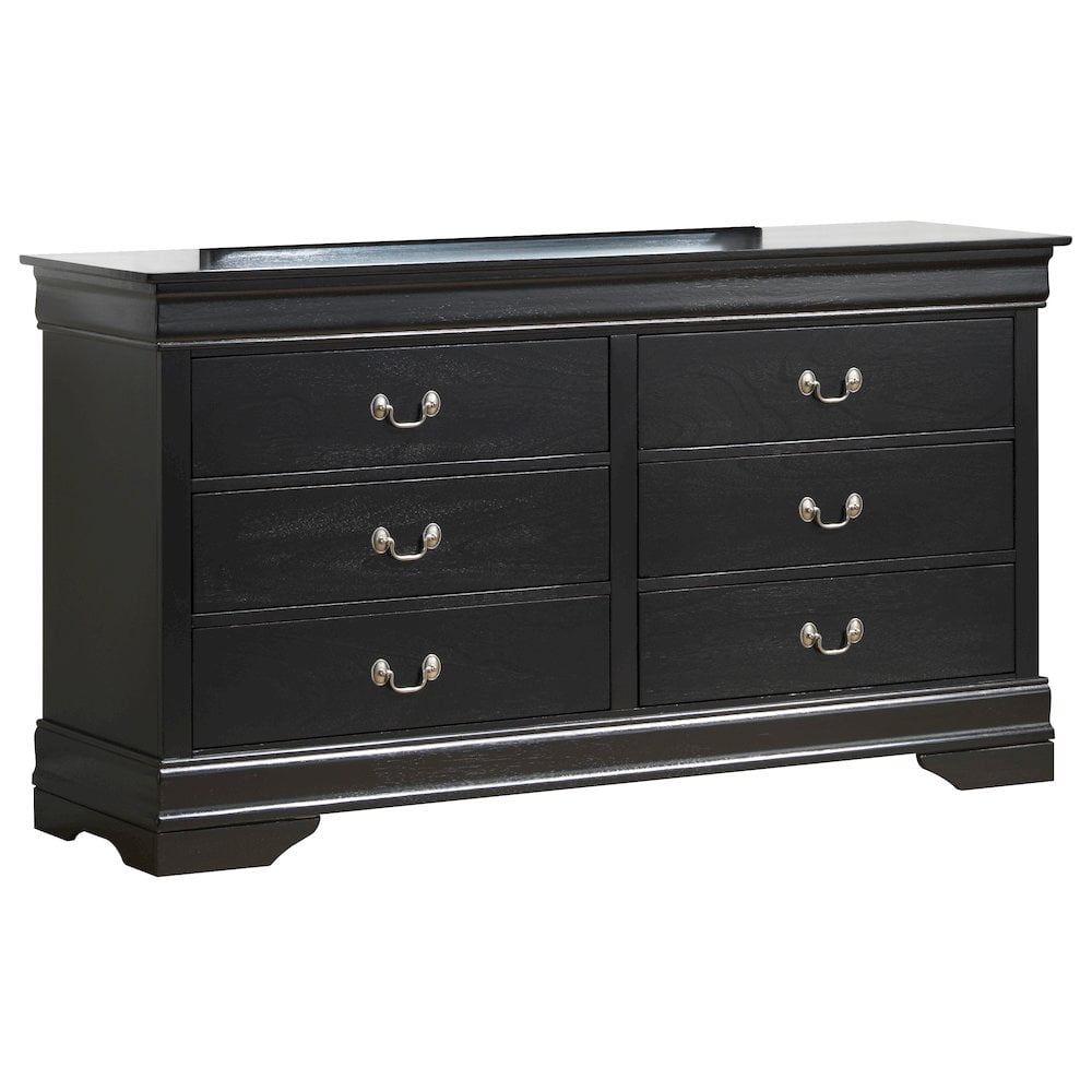 Glory Furniture Louis Phillipe G3150-D Dresser , Black
