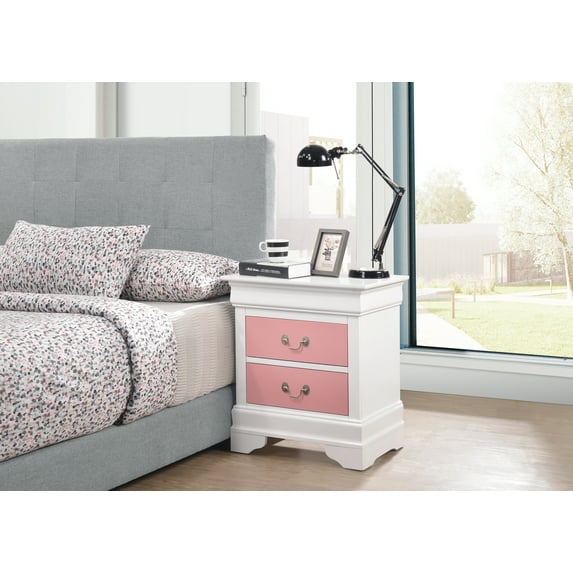 Glory Furniture Louis Phillipe G3193-N Nightstand , Pink