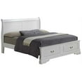 thumbnail image 1 of Glory Furniture Louis Phillipe King Storage Bed in White, 1 of 2