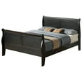 thumbnail image 1 of Glory Furniture Louis Phillipe Queen Sleigh Bed in Black, 1 of 2