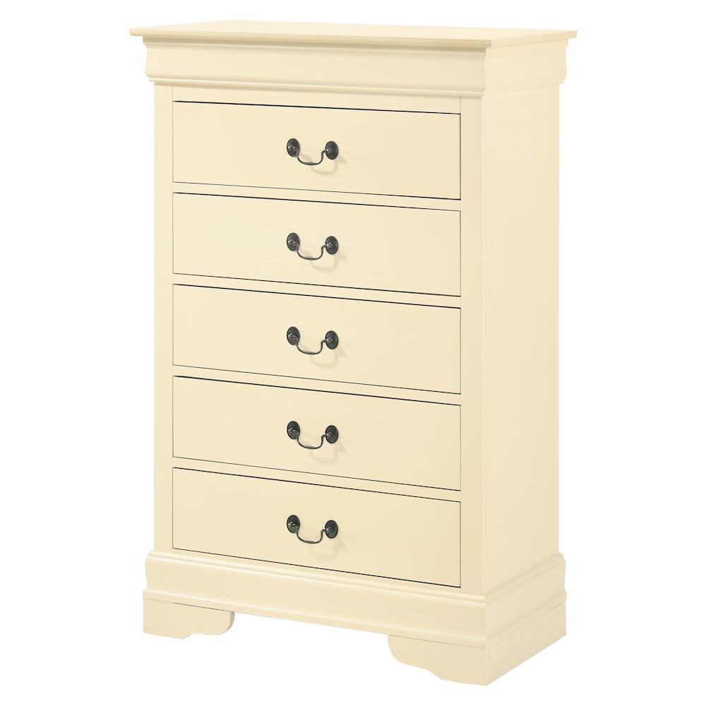 Glory Furniture LouisPhillipe Chest in Beige Color