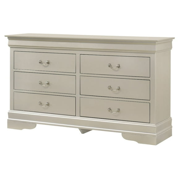 Glory Furniture LouisPhillipe Dresser in Champagne Color