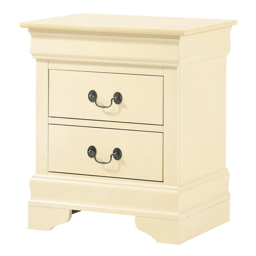 Glory Furniture LouisPhillipe Night Stand in Beige Color