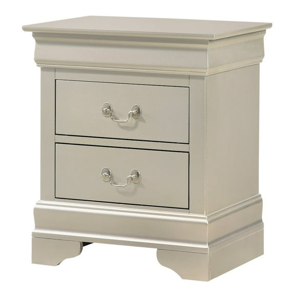 Glory Furniture LouisPhillipe Night Stand in Champagne Color
