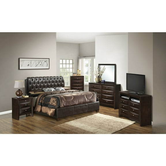 Glory Furniture Marilla Full Bed in Dark Brown Color