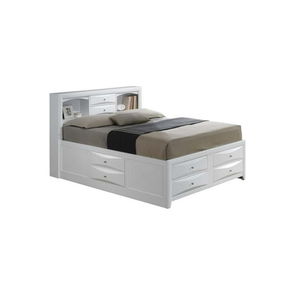 Glory Furniture Marilla Full Storage Bed in White