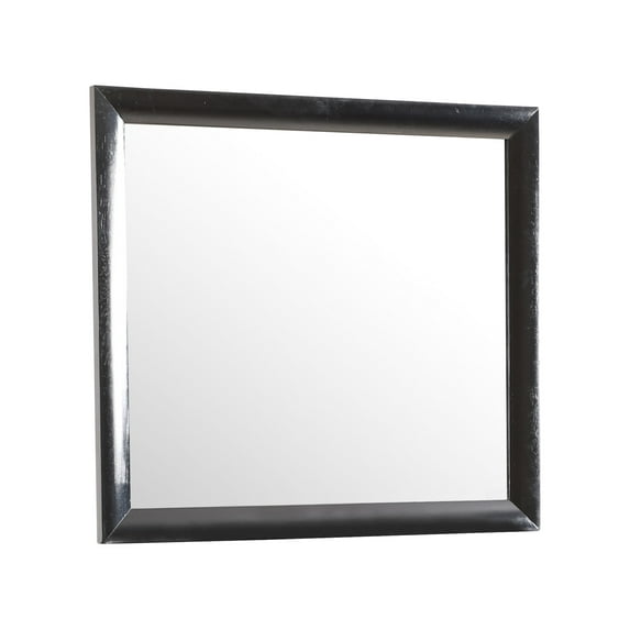 Glory Furniture Marilla G1500-M Mirror - Contemporary Black Mirror for Dresser, Minimalist Design, Fits Any Bedroom Style