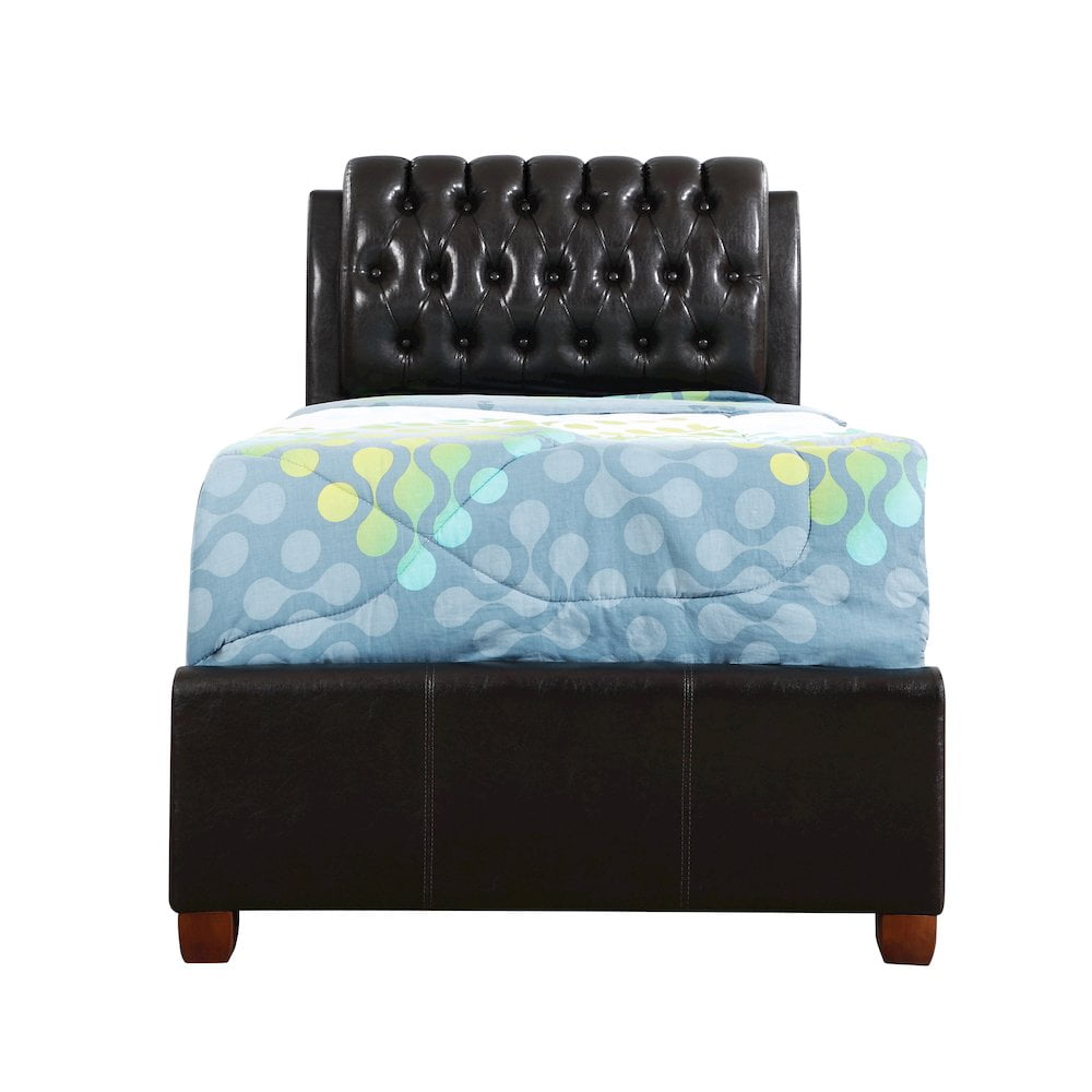 Glory Furniture Marilla Twin Bed in Dark Brown Color