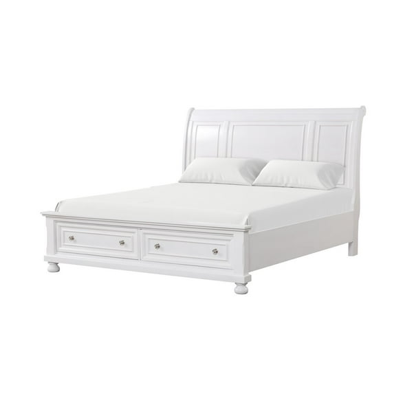 Glory Furniture Meade Queen Bed in White Color