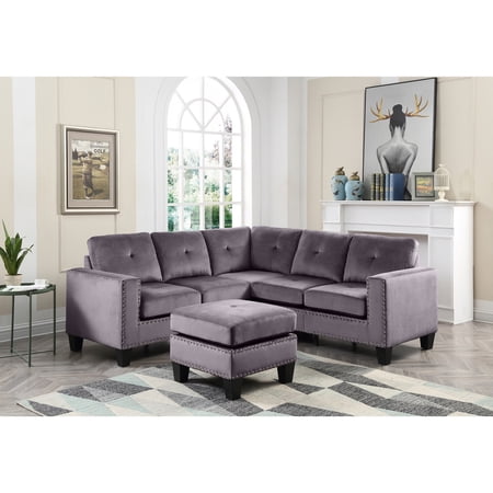 Glory Furniture Nailer G310B-SC Gray Sectional