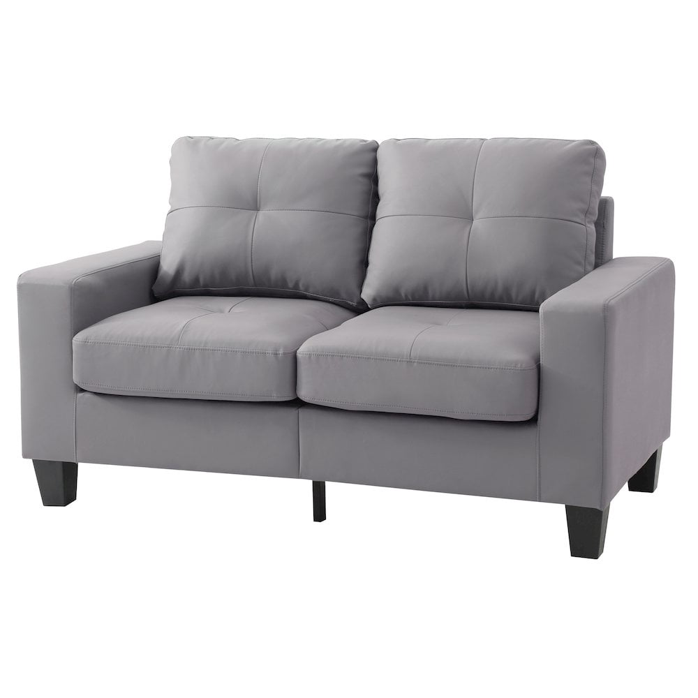 Glory Furniture Newbury Loveseat in Gray Color