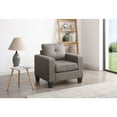 thumbnail image 1 of Glory Furniture Newbury Twill Fabric Club Chair in Gray, 1 of 6