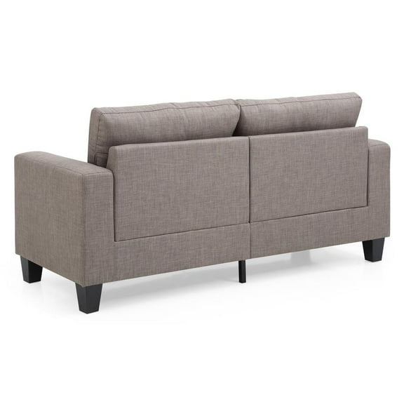 Glory Furniture Newbury Twill Fabric Modular Sofa in Gray
