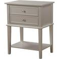 thumbnail image 1 of Glory Furniture Newton 2 Drawer Nightstand in Silver Champagne, 1 of 6