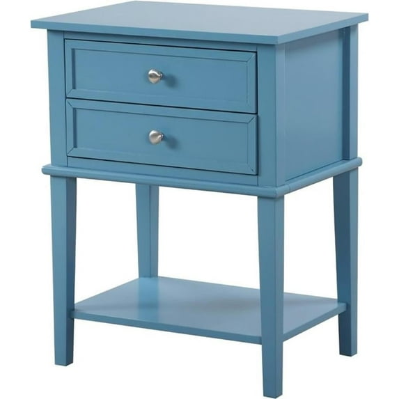 Glory Furniture Newton 2 Drawer Nightstand in White