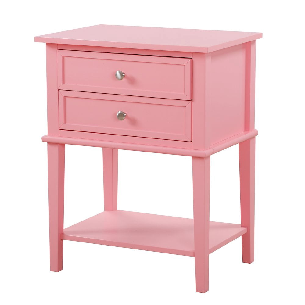 Glory Furniture Newton Nightstand in Pink Color