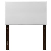 Glory Furniture Nova Faux Leather Upholstered Twin Headboard in White