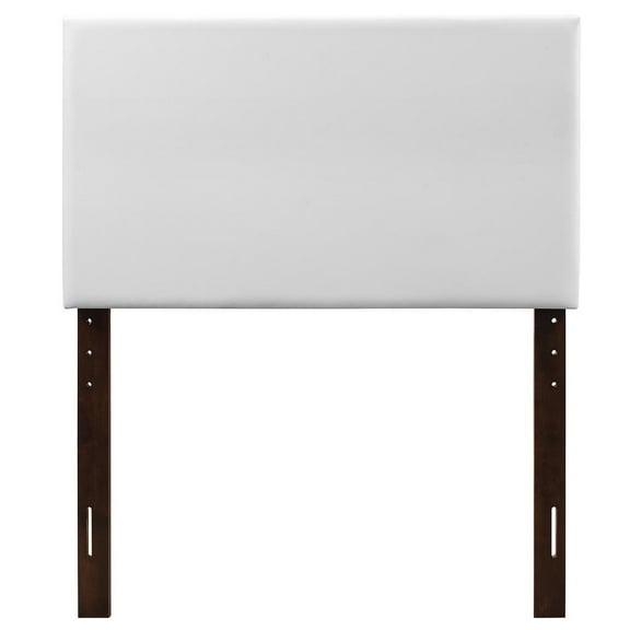 Glory Furniture Nova Faux Leather Upholstered Twin Headboard in White