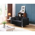 thumbnail image 1 of Glory Furniture Paige Velvet Loveseat in Black, 1 of 7