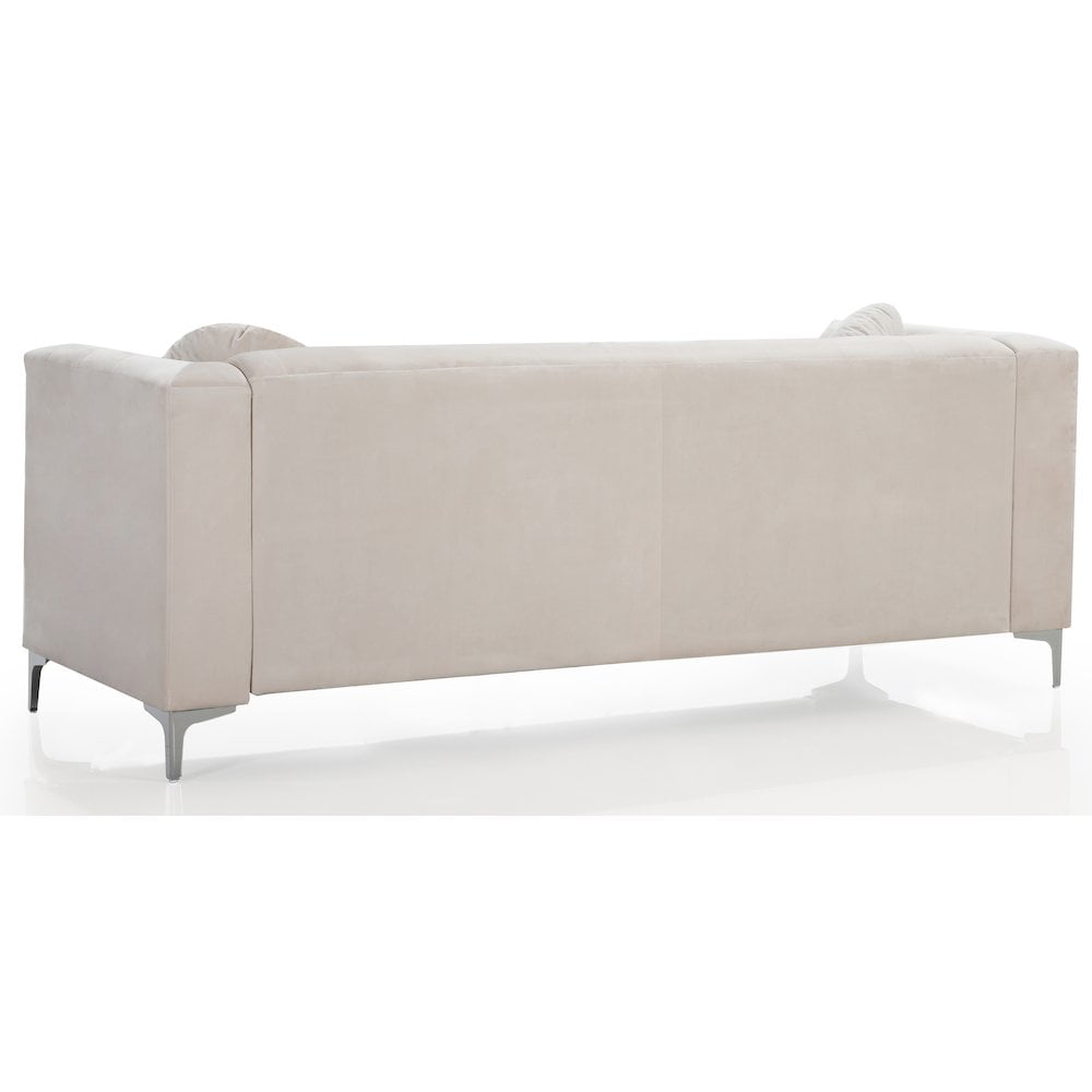 Glory Furniture Pompano Sofa in Ivory Color