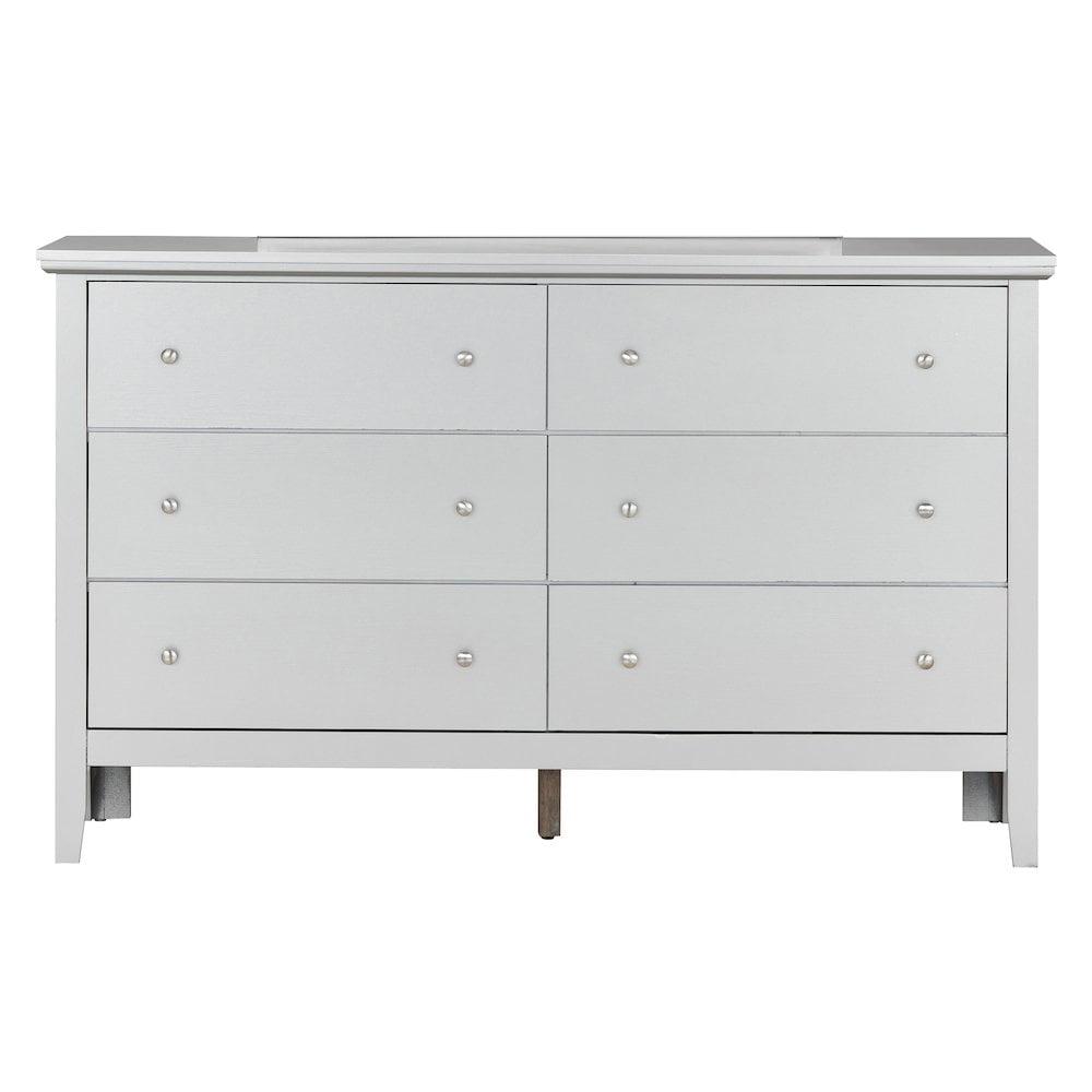 Glory Furniture Primo G1333-D Dresser , Silver Champagne