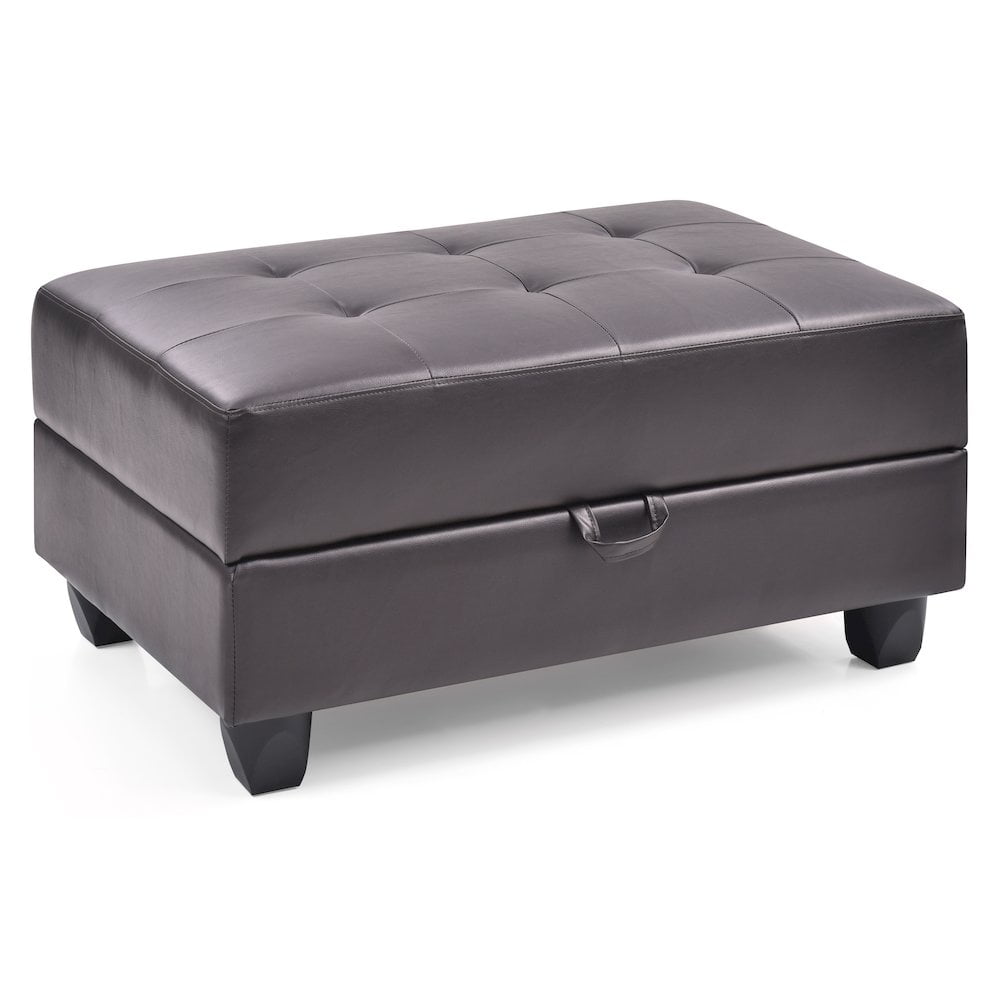 Glory Furniture Revere Ottoman in Cappuccino Color