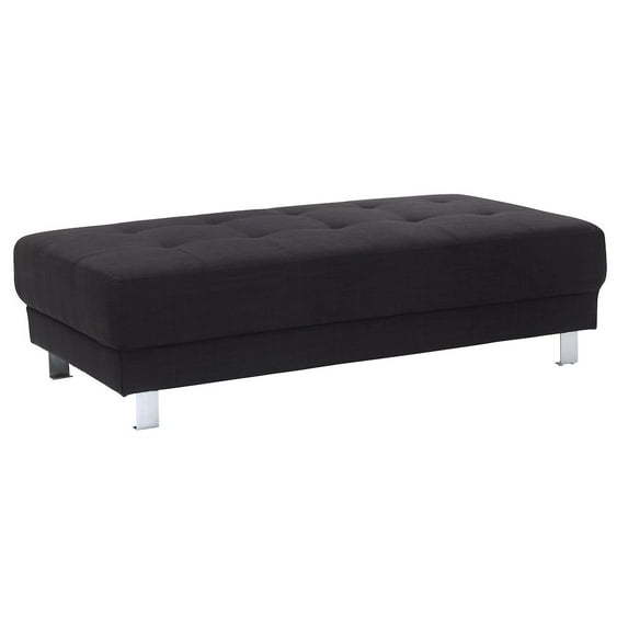Glory Furniture Riveredge Ottoman in Black Color