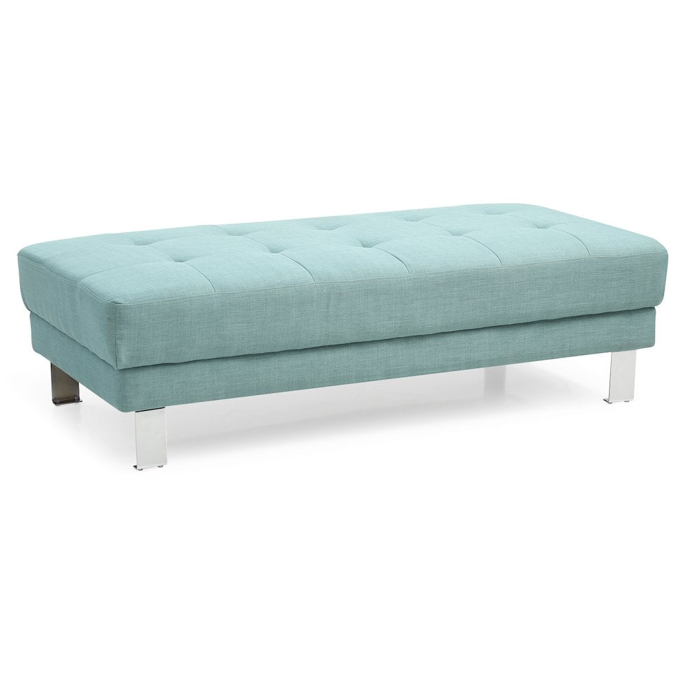 Glory Furniture Riveredge Ottoman in Teal Color
