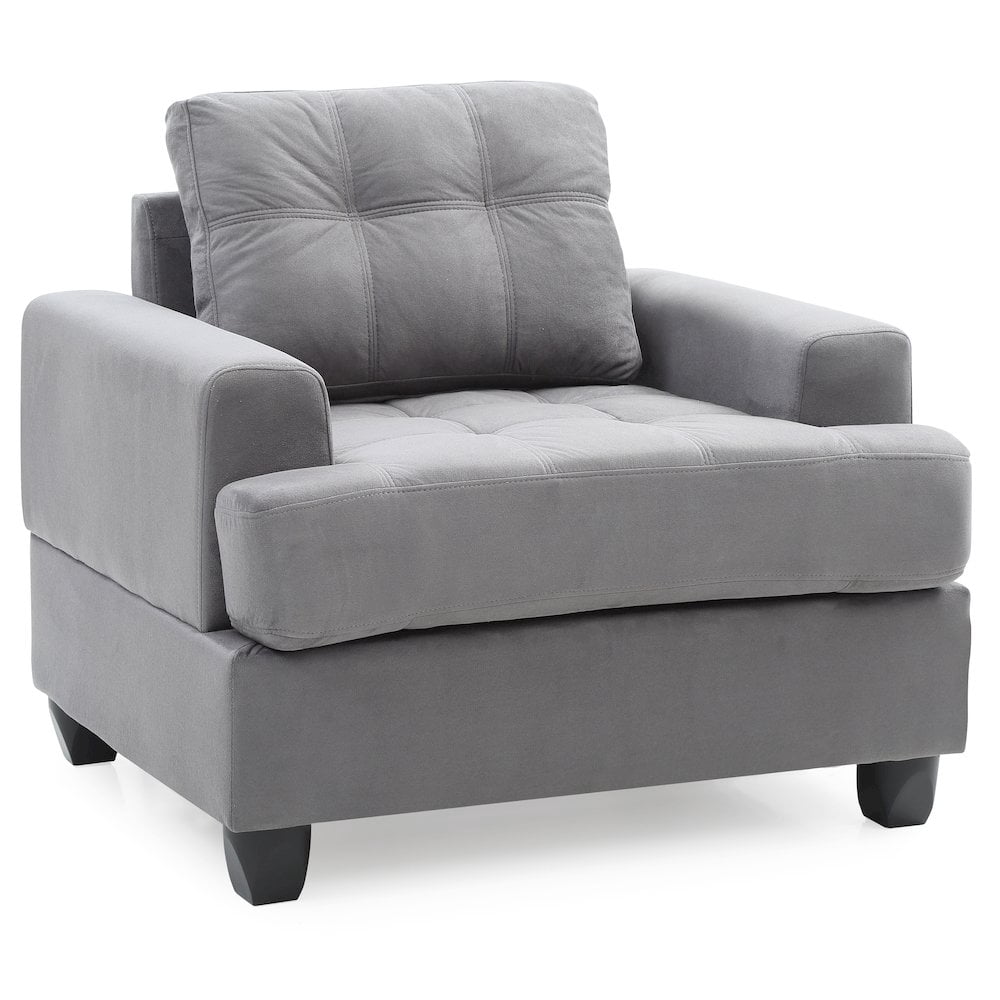 Glory Furniture Sandridge Accent Chair in Gray Color
