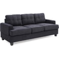 thumbnail image 1 of Glory Furniture Sandridge Microsuede Sofa in Black, 1 of 6