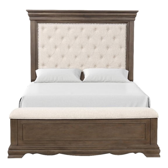 Glory Furniture Stirling G08300A-QB Queen Bed Brown with Gray Undertones