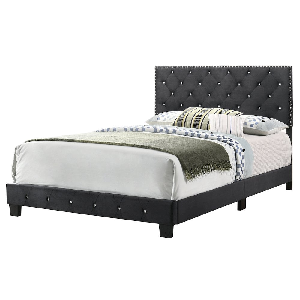 Glory Furniture Suffolk Queen Bed in Black Color