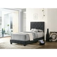 thumbnail image 1 of Glory Furniture Suffolk Velvet Upholstered Twin Bed in Black, 1 of 7
