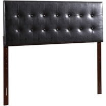 Glory Furniture Super Nova Faux Leather Upholstered Full Headboard in Black