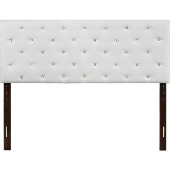 Glory Furniture Super Nova Faux Leather Upholstered King Headboard in White