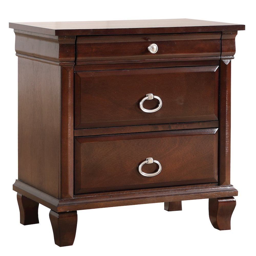 Glory Furniture Triton Night Stand in Cappuccino Color